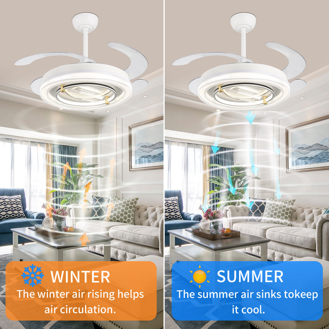 4E4A2929 4 Blades Indoor Remote Control Ceiling Fan