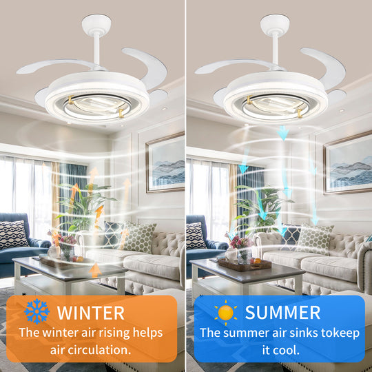 4E4A2929 4 Blades Indoor Remote Control Ceiling Fan