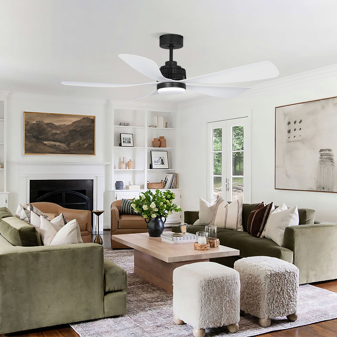 MGN25009 Modern White Remote Control Decorative Ceiling Fan