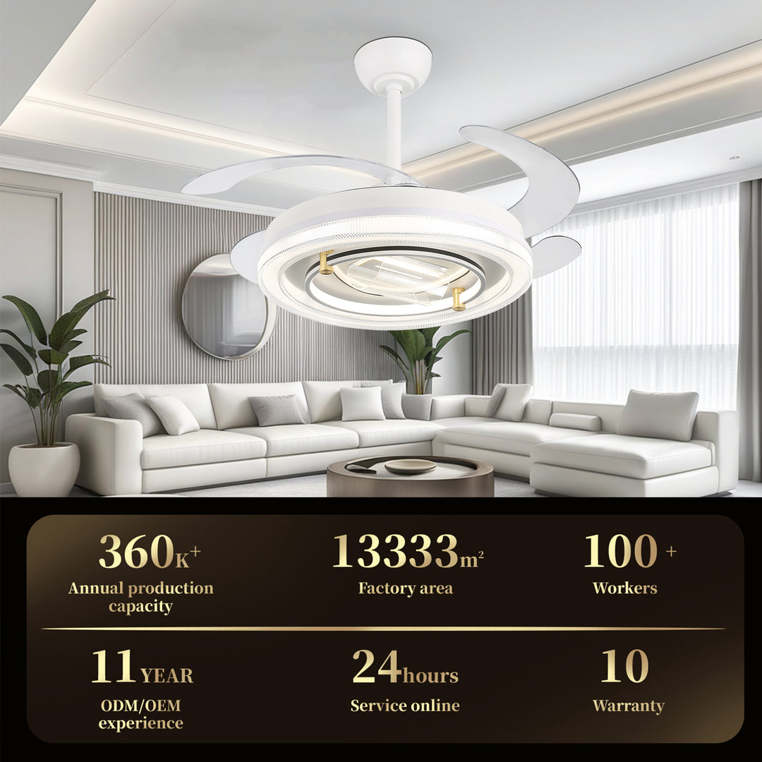 4E4A2929 4 Blades Indoor Remote Control Ceiling Fan