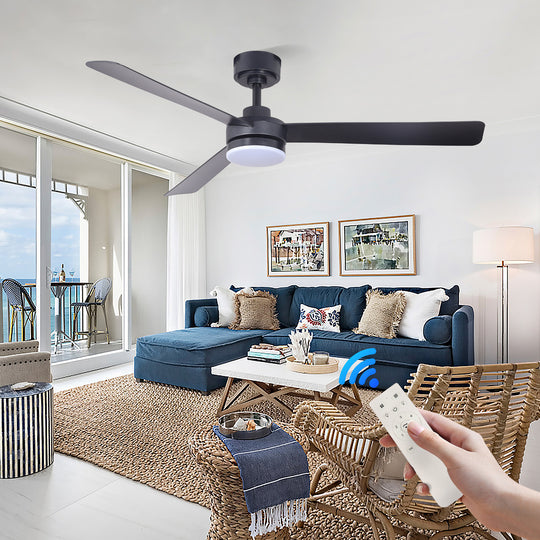 MGN25005-BK Ceiling Fan With Light and Remote Control