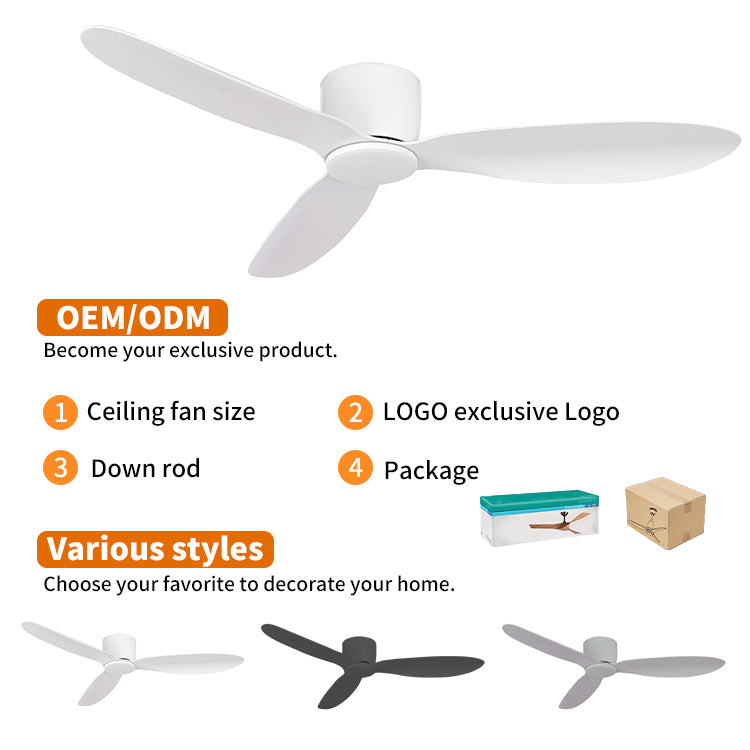 CF34809-WH Modern Decorative Indoor Ceiling Fan