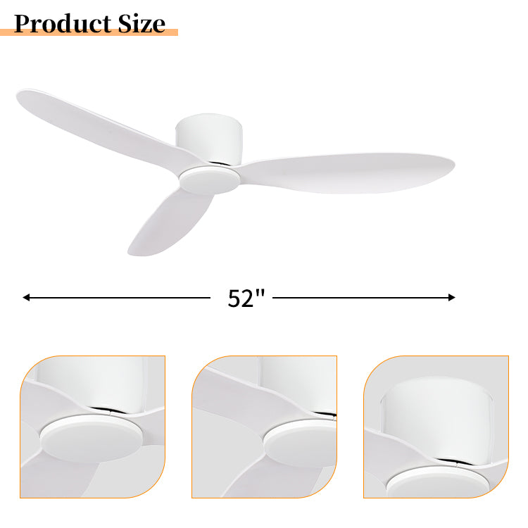 CF34809-WH Modern Decorative Indoor Ceiling Fan