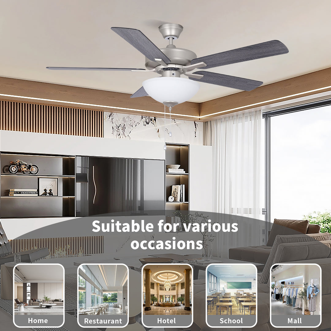 CF52878R Chandelier Ceiling Fan With Light