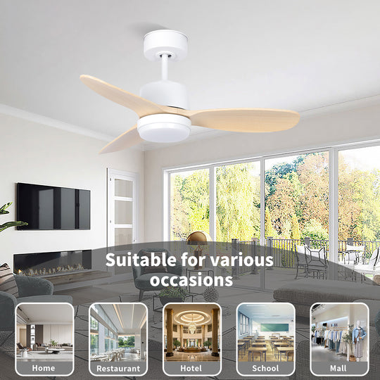 MGN24003-WH White Remote Control Ceiling Fan