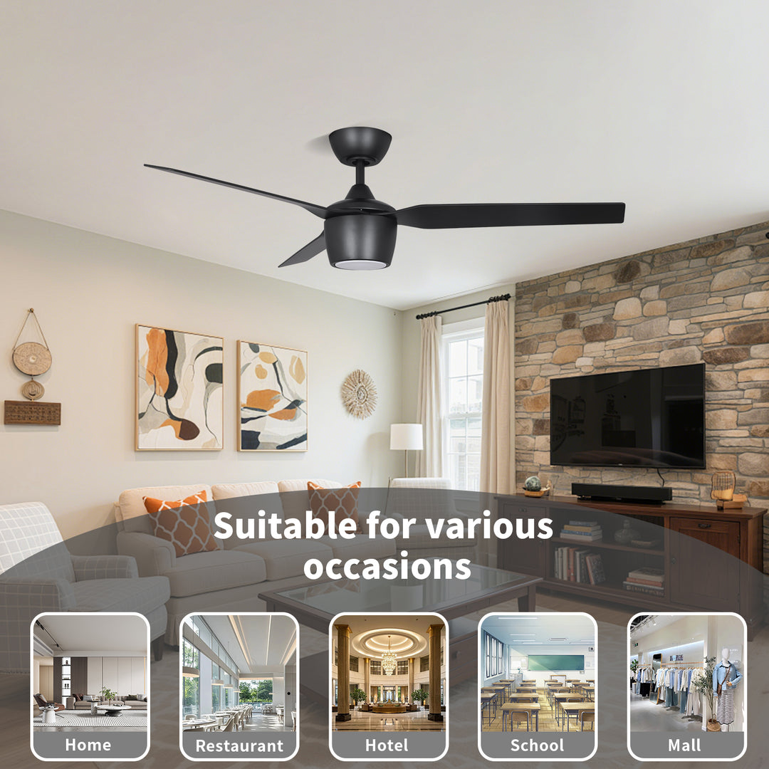 MGN25021 46 Inch Energy Saving Silent ABS Remote Control Ceiling Fan