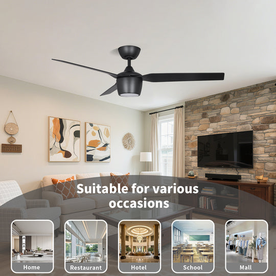MGN25021 46 Inch Energy Saving Silent ABS Remote Control Ceiling Fan