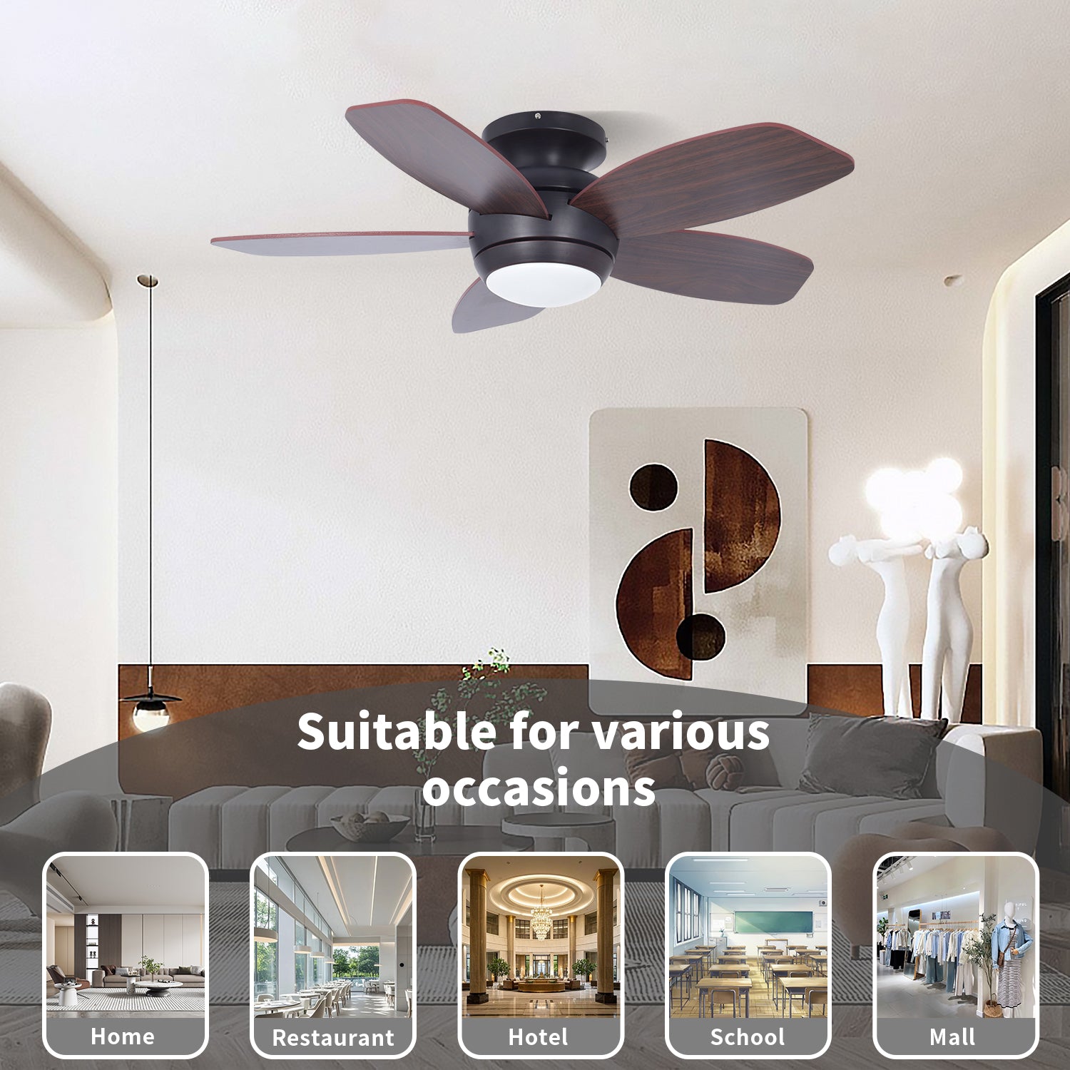 MGN25002 ceiling fan with light