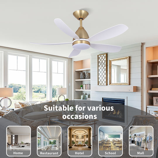 MGN24001-WG White ABS Blades 38 Inch Ceiling Fan
