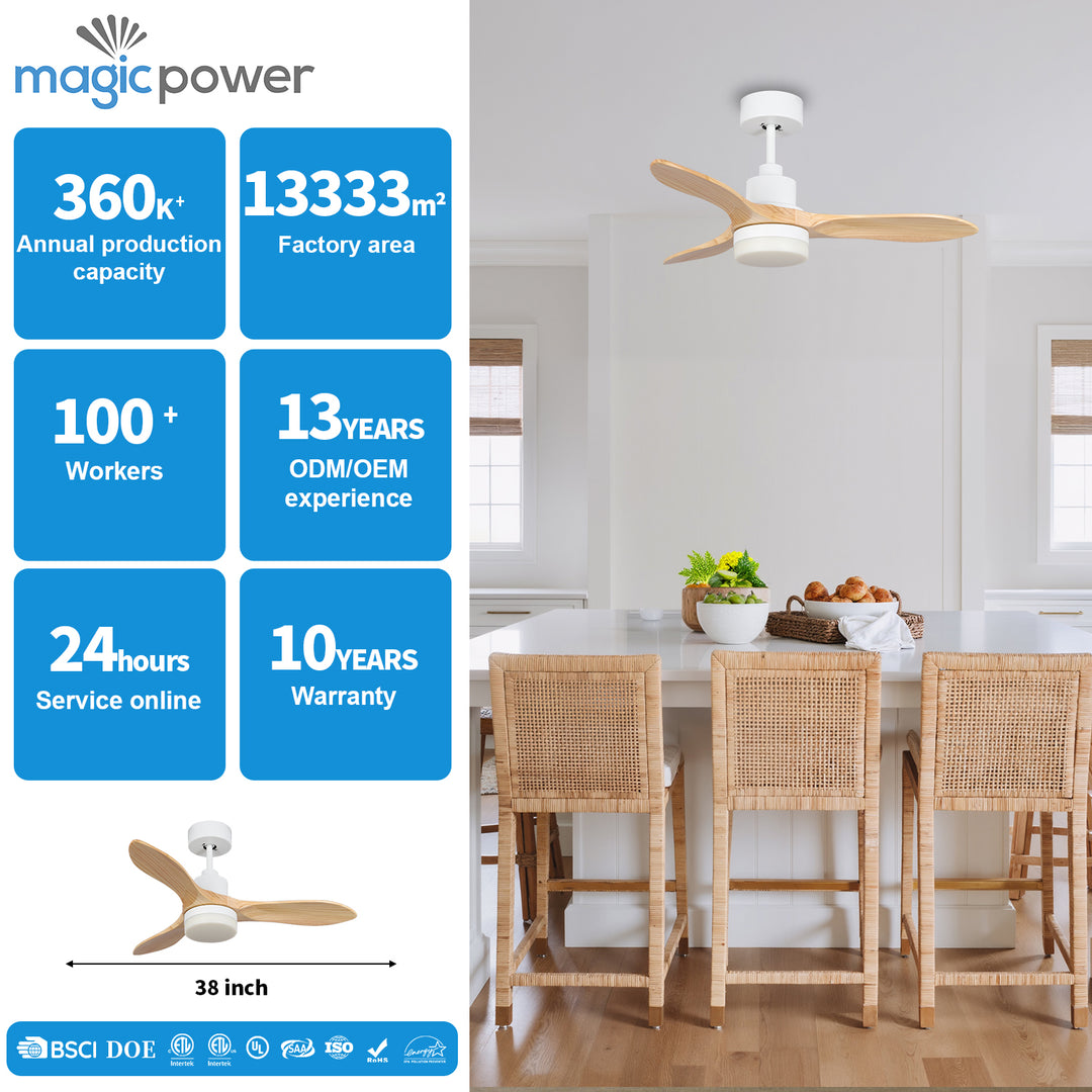 MGN26007 DC Motor ABS Blades Remote Control Ceiling Fan