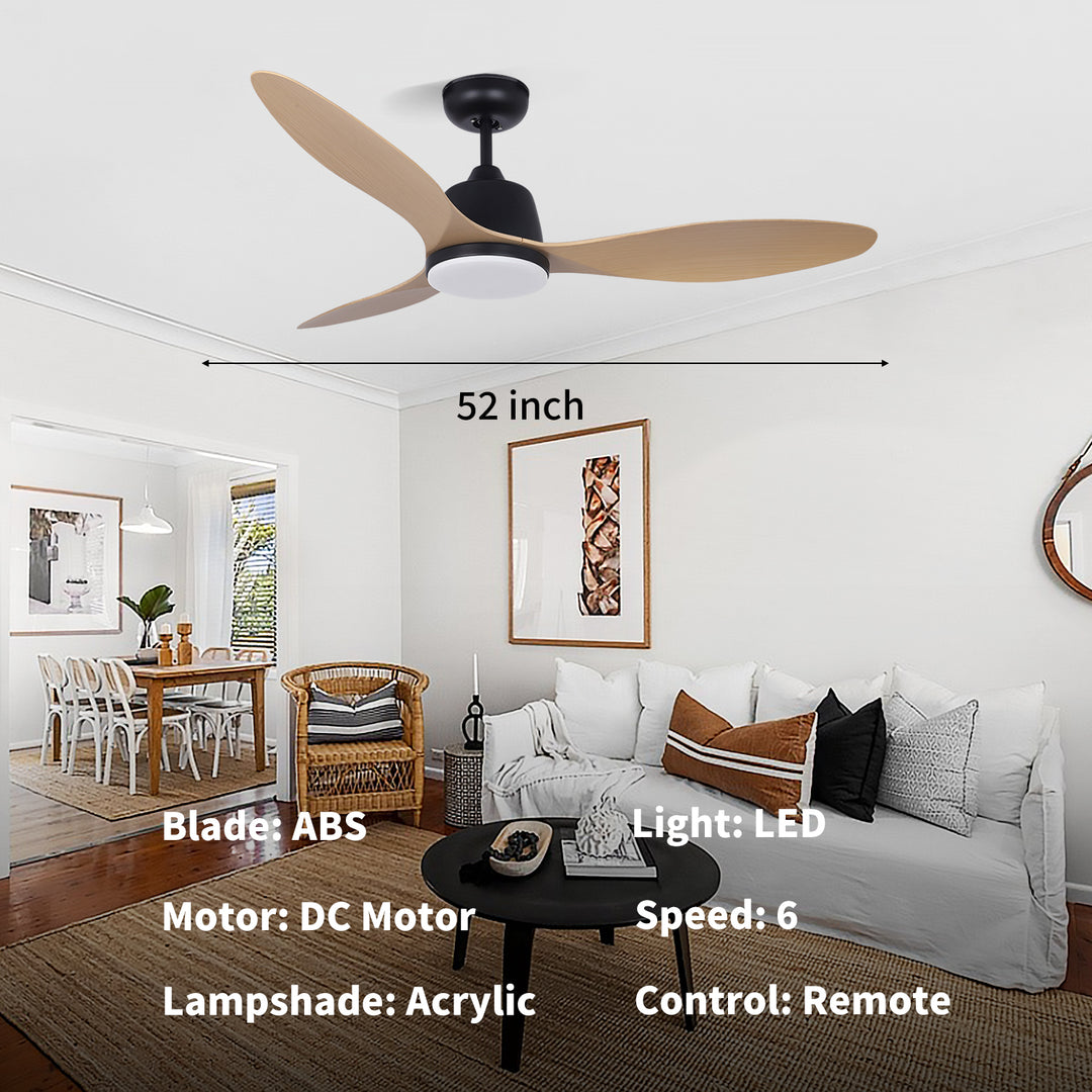 MGN25004 Remote Control Ceiling Fan With Light