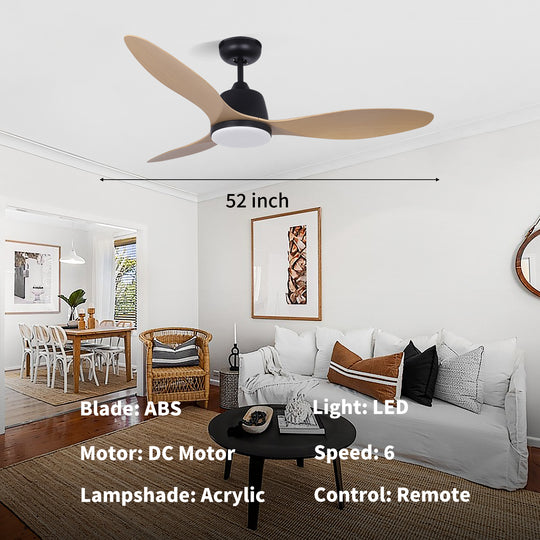 MGN25004 Remote Control Ceiling Fan With Light