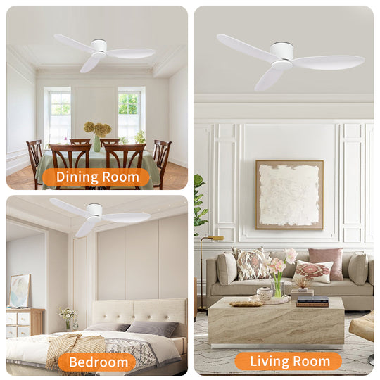 CF34809-WH Modern Decorative Indoor Ceiling Fan