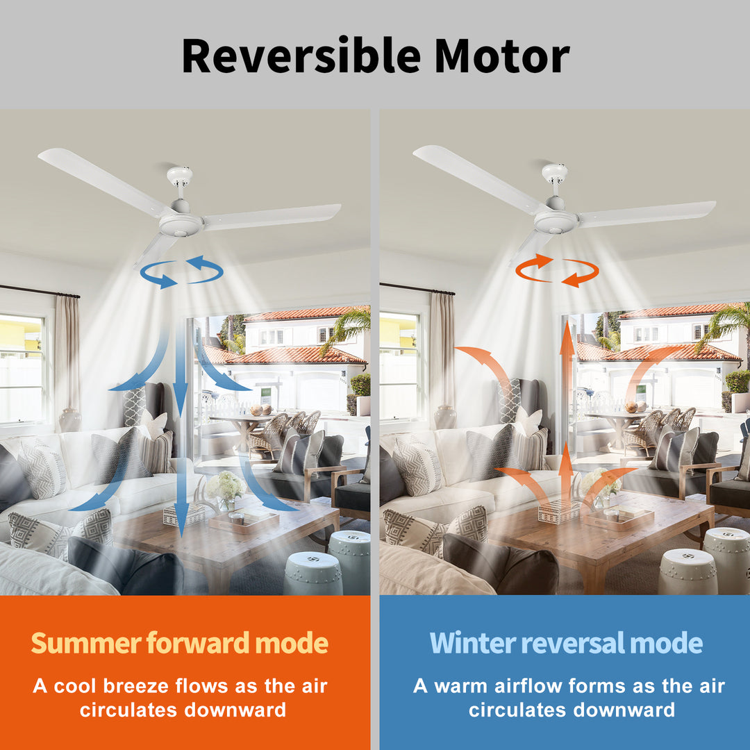 WL-B4802 3 Blades Classic Steel Straight 48 Inch Ceiling Fan