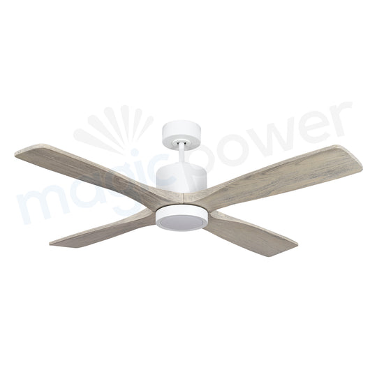 MGN26005 4 Solid Wood Blades Remote Control Ceiling Fan
