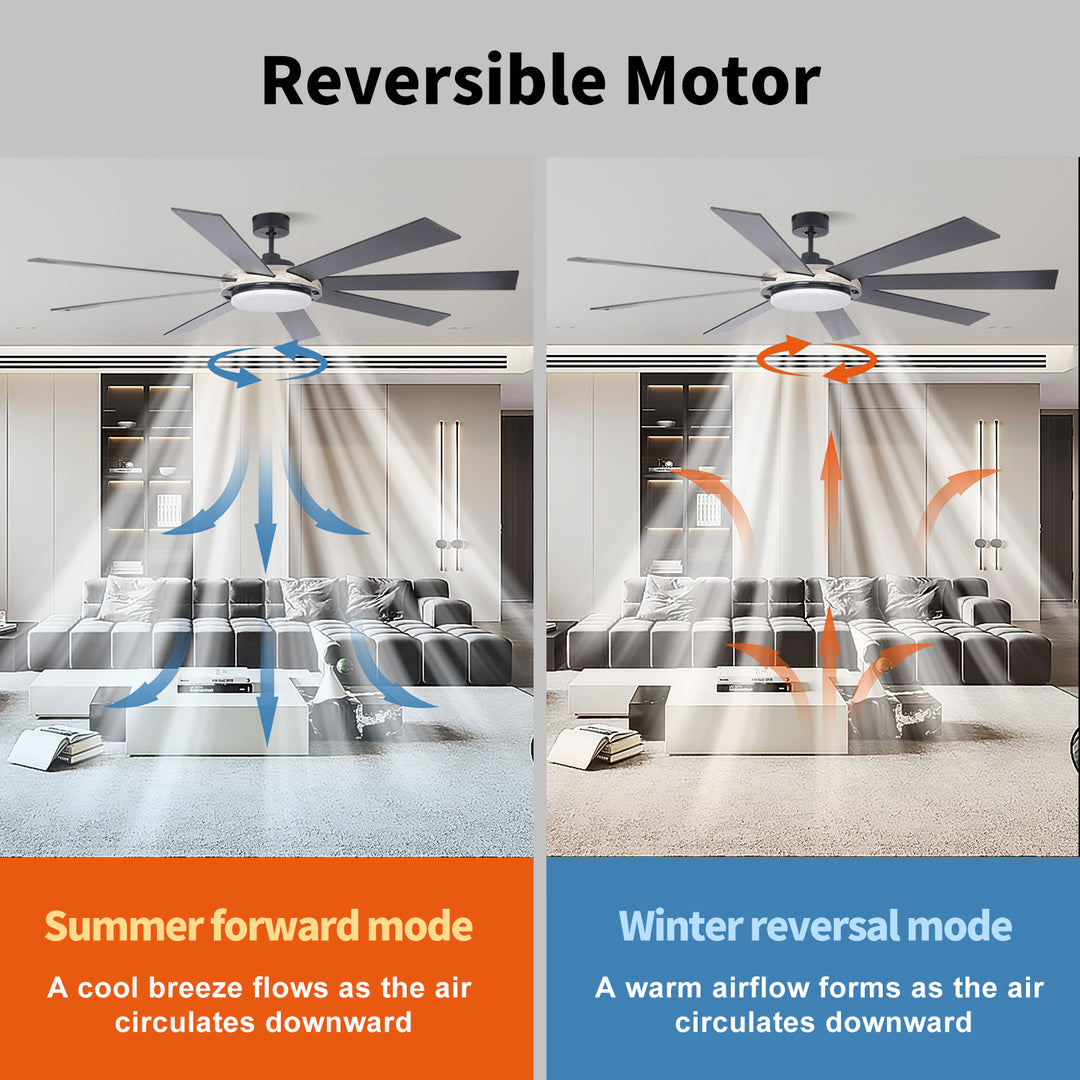 MGN24032 Industrial Metal Ceiling Fan With Light