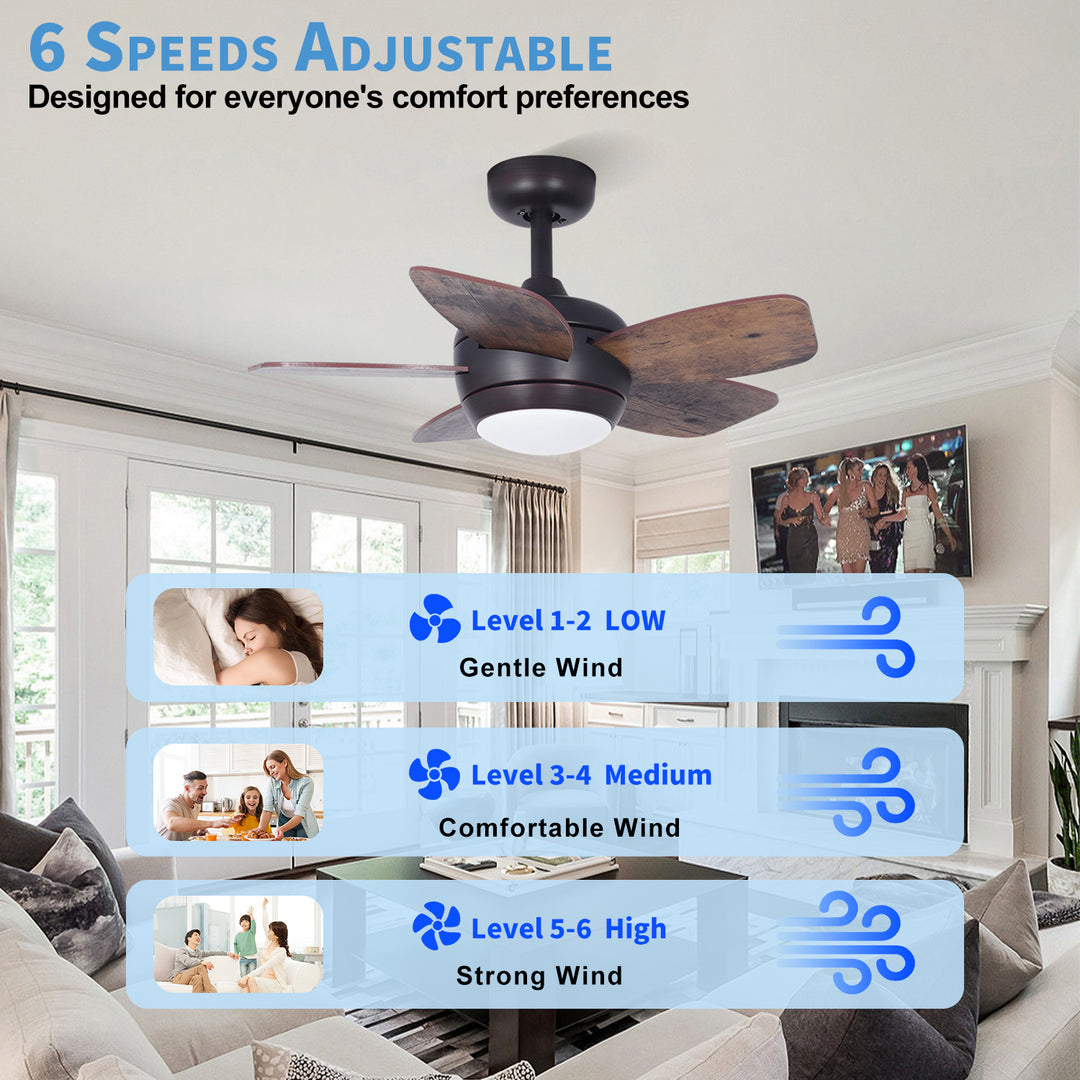MGN24038 mini ceiling fan with light