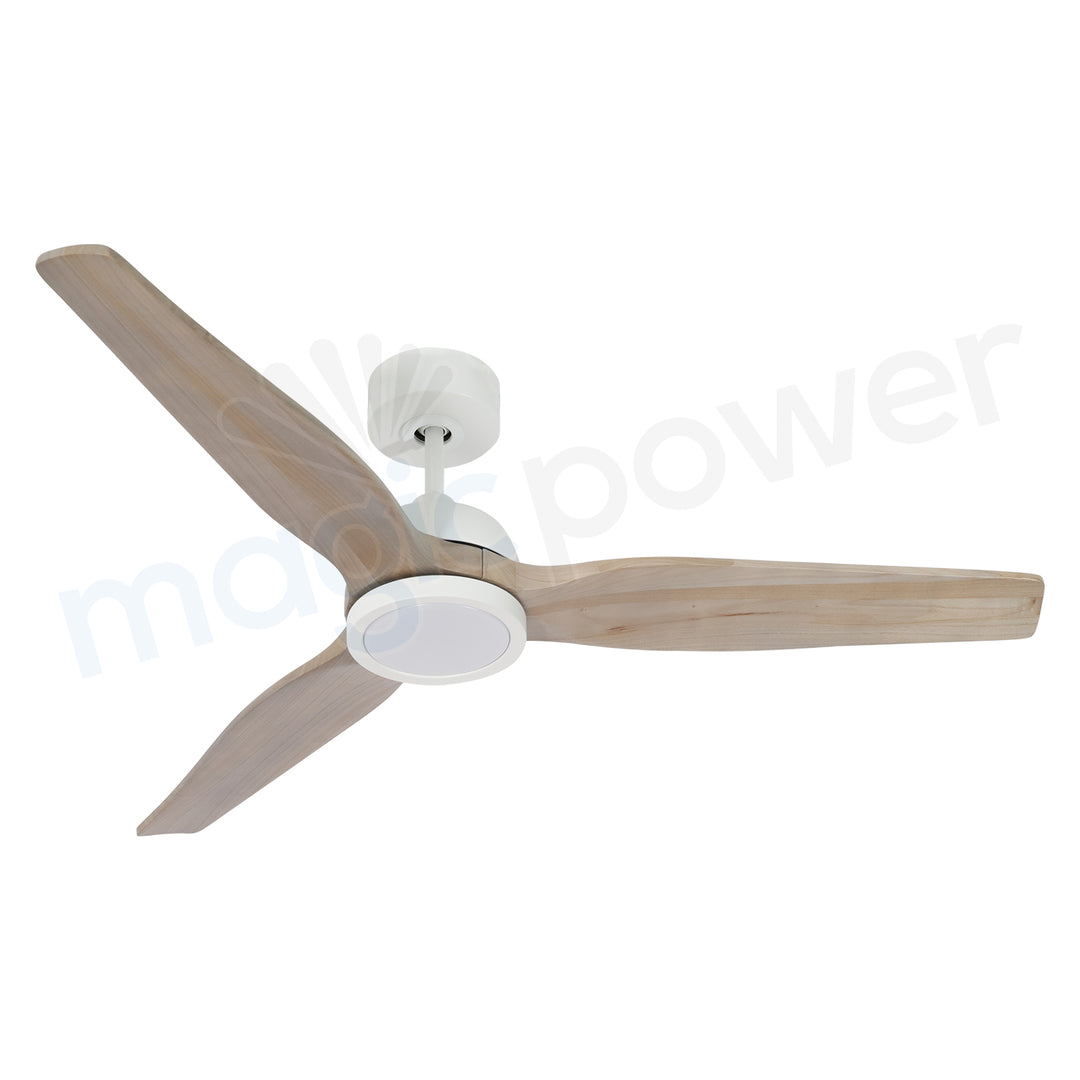 CF34815B-WH 3 Soild Wood Blades Ceiling Fan