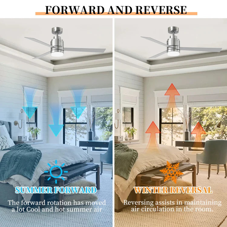 CF52312 Wholesale Decorative Quiet Brush Nickel Ceiling Fan