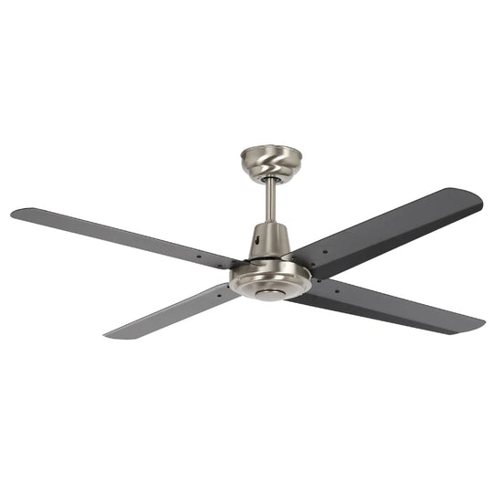 Hot Sale Modern 4 Metal Blades Brush Nickel Wall Control 48 Inch Ac Decorative Ceiling Fan Without Light