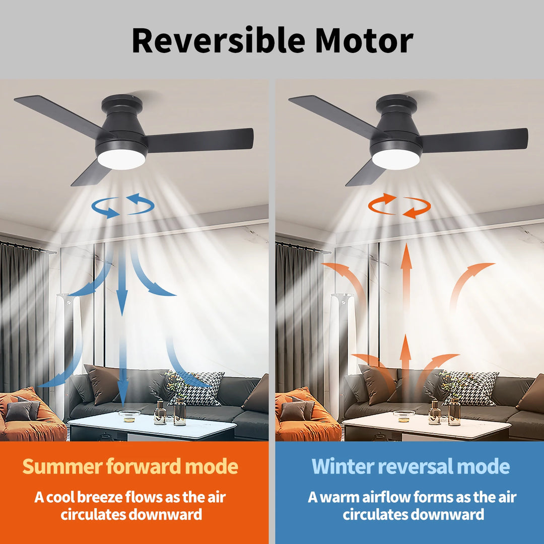 CF42901 Remote Control 42 Inch Indoor 3 Wooden Blades Ceiling Fan