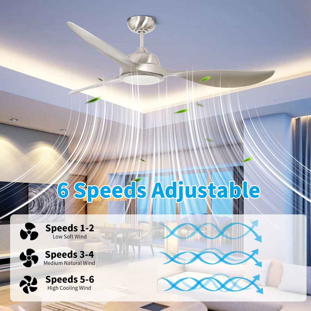 CF34812 Energy Saving Dc Motor ABS Blade Ceiling Fan