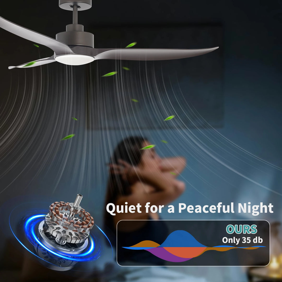 European Style Energy Saving Silent 52 Inch Ceiling Fan Decorative 52 Inch Remote Control Ceiling Fan