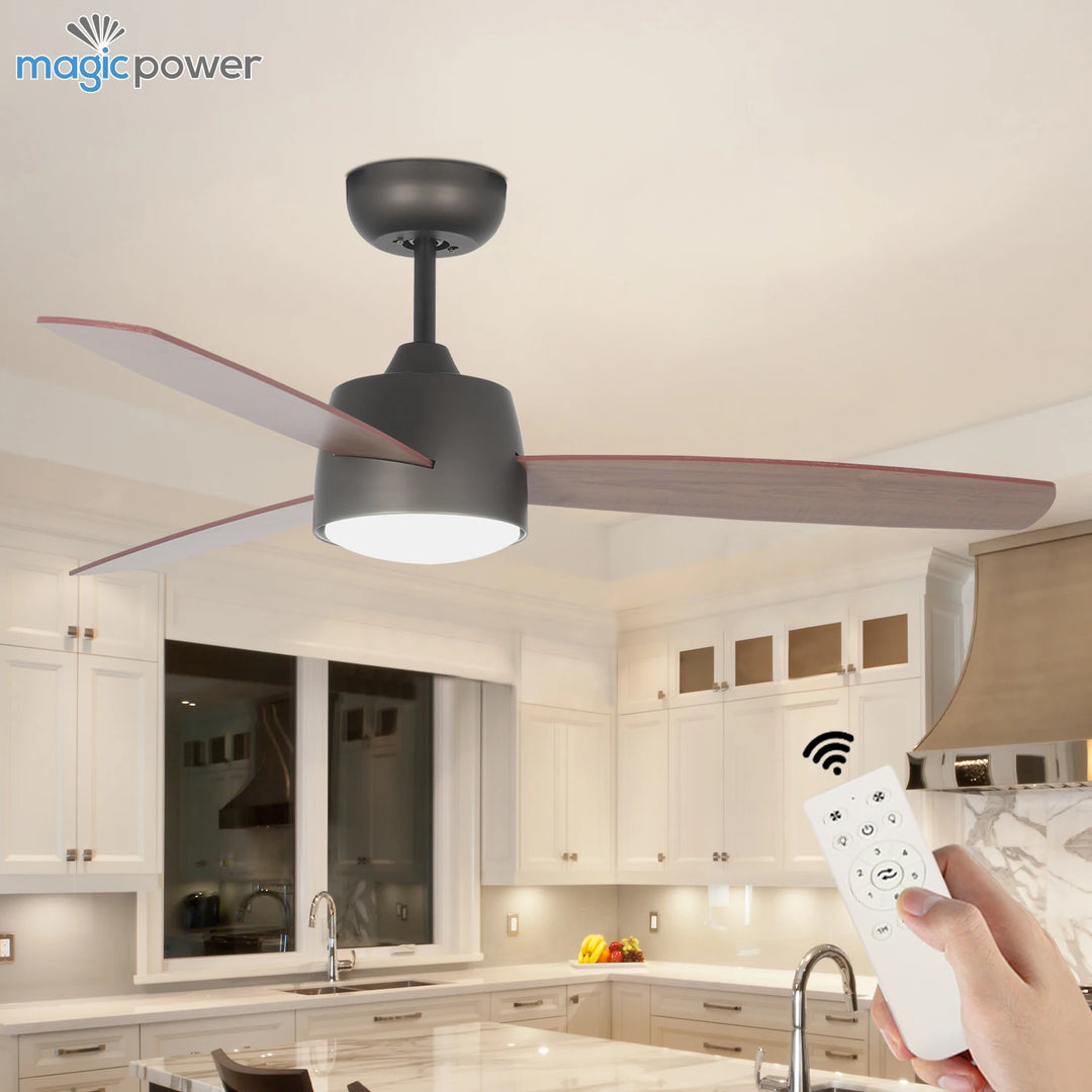 MGN24002 46 Inch DC Motor Dimmable Light Remote Control Indoor Ceiling Fan