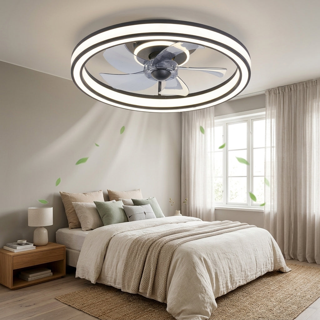 CF217-5-88-BK Nordic Style Ceiling Fan