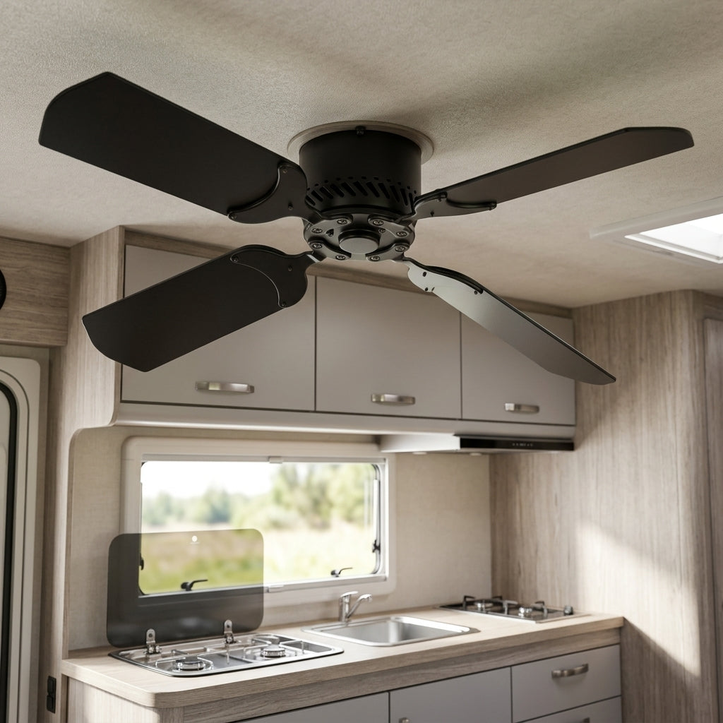 RV-3604-BK Flush Mount RV Ceiling Fan