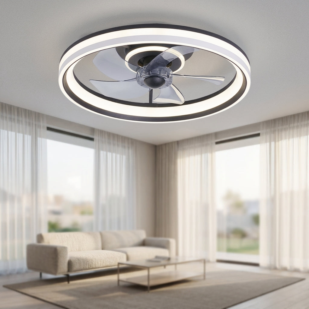 CF216-5-88-BK Home Bedroom Smart LED Ceiling Fan