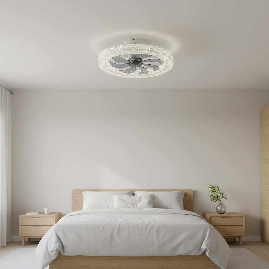 CF2602-7-19-BK Bedroom remote control ceiling fan